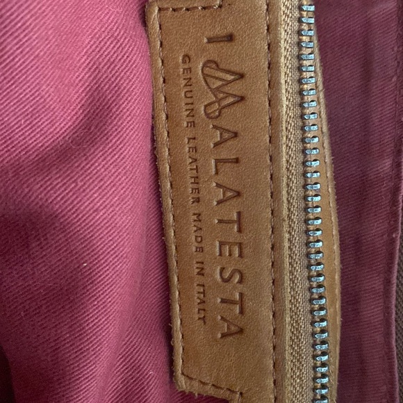 Brown leather bag. Imalatesta brand leather. - Picture 2 of 4